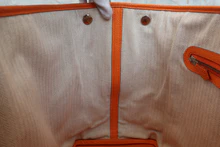画像をギャラリービューアに読み込む, HERMES/エルメス ガーデンパーティPM ネゴンダ オレンジ □O刻印 トートバッグ 800030180