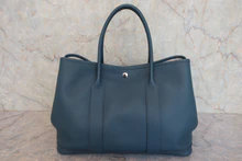 画像をギャラリービューアに読み込む, HERMES／エルメス ガーデンパーティPM ネゴンダ ブルートンペット T刻印 トートバッグ 800030211
