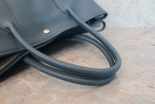 画像をギャラリービューアに読み込む, HERMES/エルメス ガーデンパーティPM ネゴンダ ブルートンペット T刻印 トートバッグ 800030211