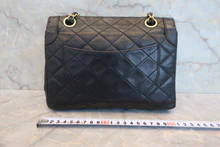 画像をギャラリービューアに読み込む, CHANEL/シャネル パリ限定ミニマトラッセダブルフラップチェーンショルダーバッグ ラムスキン ブラック/ゴールド金具 ショルダーバッグ 800020186
