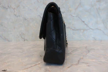 画像をギャラリービューアに読み込む, CHANEL/シャネル パリ限定ミニマトラッセダブルフラップチェーンショルダーバッグ ラムスキン ブラック/ゴールド金具 ショルダーバッグ 800020186
