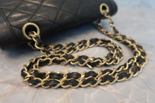 画像をギャラリービューアに読み込む, CHANEL/シャネル パリ限定ミニマトラッセダブルフラップチェーンショルダーバッグ ラムスキン ブラック/ゴールド金具 ショルダーバッグ 800020186
