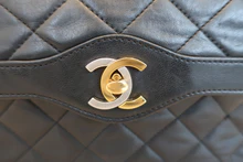 画像をギャラリービューアに読み込む, CHANEL/シャネル パリ限定ミニマトラッセダブルフラップチェーンショルダーバッグ ラムスキン ブラック/ゴールド金具 ショルダーバッグ 800020186