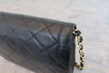 画像をギャラリービューアに読み込む, CHANEL/シャネル パリ限定ミニマトラッセダブルフラップチェーンショルダーバッグ ラムスキン ブラック/ゴールド金具 ショルダーバッグ 800030163