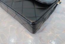 画像をギャラリービューアに読み込む, CHANEL/シャネル パリ限定ミニマトラッセダブルフラップチェーンショルダーバッグ ラムスキン ブラック/ゴールド金具 ショルダーバッグ 800030163
