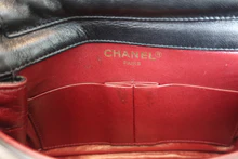 画像をギャラリービューアに読み込む, CHANEL/シャネル パリ限定ミニマトラッセダブルフラップチェーンショルダーバッグ ラムスキン ブラック/ゴールド金具 ショルダーバッグ 800030163
