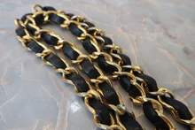 画像をギャラリービューアに読み込む, CHANEL/シャネル Vステッチチェーンショルダーバッグ ラムスキン ブラック/ゴールド金具 ショルダーバッグ 800030145
