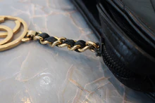 画像をギャラリービューアに読み込む, CHANEL/シャネル Vステッチチェーンショルダーバッグ ラムスキン ブラック/ゴールド金具 ショルダーバッグ 800030145
