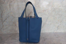 画像をギャラリービューアに読み込む, HERMES／エルメス ピコタンロックＭＭ トリヨンクレマンス ブルータラサ X刻印 ハンドバッグ 700120035
