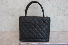 画像をギャラリービューアに読み込む, CHANEL/シャネル 復刻トート キャビアスキン ブラック/ゴールド金具 トートバッグ 800030148