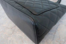 画像をギャラリービューアに読み込む, CHANEL/シャネル 復刻トート キャビアスキン ブラック/ゴールド金具 トートバッグ 800030148