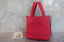 画像をギャラリービューアに読み込む, HERMES/エルメス ピコタンロックPM トリヨンクレマンス ローズエクストリーム A刻印 ハンドバッグ 700090133