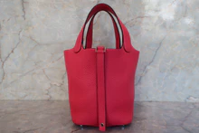 画像をギャラリービューアに読み込む, HERMES/エルメス ピコタンロックPM トリヨンクレマンス ローズエクストリーム A刻印 ハンドバッグ 700090133