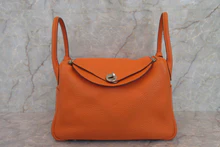 画像をギャラリービューアに読み込む, HERMES/エルメス リンディ30 トリヨンクレマンス オレンジ □M刻印 ショルダーバッグ 700030049