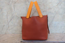 画像をギャラリービューアに読み込む, HERMES／エルメス ピコタンロックタッチＭＭ トリヨンクレマンス/ヴォースイフト キュイーブル/ジョーヌドール X刻印 ハンドバッグ 700090134
