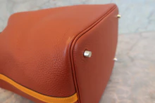画像をギャラリービューアに読み込む, HERMES／エルメス ピコタンロックタッチＭＭ トリヨンクレマンス/ヴォースイフト キュイーブル/ジョーヌドール X刻印 ハンドバッグ 700090134
