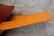 画像をギャラリービューアに読み込む, HERMES/エルメス ピコタンロックタッチMM トリヨンクレマンス/ヴォースイフト キュイーブル/ジョーヌドール X刻印 ハンドバッグ 700090134