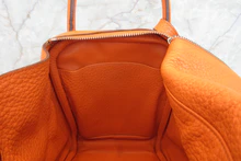 画像をギャラリービューアに読み込む, HERMES/エルメス リンディ30 トリヨンクレマンス オレンジ □M刻印 ショルダーバッグ 700030049
