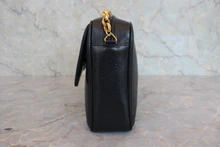 画像をギャラリービューアに読み込む, CHANEL/シャネル ココマークチェーンショルダーバッグ キャビアスキン ブラック/ゴールド金具 ショルダーバッグ 800040007
