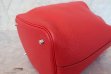 画像をギャラリービューアに読み込む, HERMES/エルメス ピコタンロックMM トリヨンクレマンス ルージュカザック X刻印 ハンドバッグ 700100181