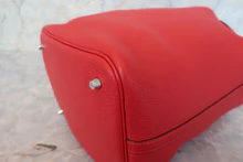 画像をギャラリービューアに読み込む, HERMES／エルメス ピコタンロックＭＭ トリヨンクレマンス ルージュカザック X刻印 ハンドバッグ 700100181
