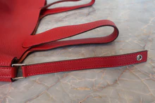 画像をギャラリービューアに読み込む, HERMES/エルメス ピコタンロックMM トリヨンクレマンス ルージュカザック X刻印 ハンドバッグ 700100181