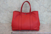 画像をギャラリービューアに読み込む, HERMES／エルメス ガーデンパーティPM ヴォーエプソン ルージュカザック A刻印 トートバッグ 800040012
