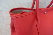 画像をギャラリービューアに読み込む, HERMES/エルメス ガーデンパーティPM ヴォーエプソン ルージュカザック A刻印 トートバッグ 800040012