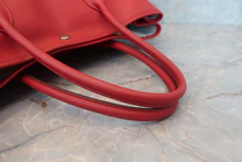 画像をギャラリービューアに読み込む, HERMES／エルメス ガーデンパーティPM ヴォーエプソン ルージュカザック A刻印 トートバッグ 800040012
