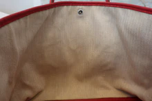 画像をギャラリービューアに読み込む, HERMES／エルメス ガーデンパーティPM ヴォーエプソン ルージュカザック A刻印 トートバッグ 800040012

