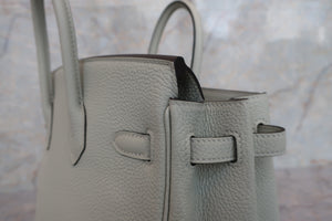 HERMES／エルメス バーキン25 トゴ ヴェールフィズ B刻印 ハンドバッグ 600100231