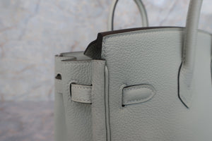 HERMES／エルメス バーキン25 トゴ ヴェールフィズ B刻印 ハンドバッグ 600100231