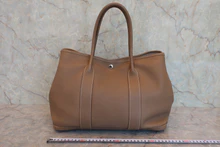 画像をギャラリービューアに読み込む, HERMES/エルメス ガーデンパーティPM ネゴンダ エトゥープ □L刻印 トートバッグ 800030158