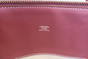 HERMES／ボリードリラックス35 ヴォーシッキム ローズウッド □O刻印 ハンドバッグ 600100139