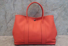 画像をギャラリービューアに読み込む, HERMES／エルメス ガーデンパーティPM ヴォーエプソン ローズジャイプール A刻印 トートバッグ 700090170
