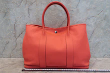 画像をギャラリービューアに読み込む, HERMES/エルメス ガーデンパーティPM ヴォーエプソン ローズジャイプール A刻印 トートバッグ 700090170