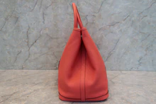 画像をギャラリービューアに読み込む, HERMES／エルメス ガーデンパーティPM ヴォーエプソン ローズジャイプール A刻印 トートバッグ 700090170
