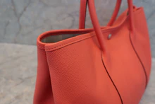画像をギャラリービューアに読み込む, HERMES／エルメス ガーデンパーティPM ヴォーエプソン ローズジャイプール A刻印 トートバッグ 700090170
