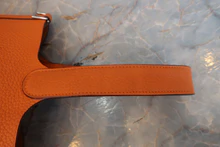 画像をギャラリービューアに読み込む, HERMES／エルメス ピコタンロックＭＭ トリヨンクレマンス オレンジ □O刻印 ハンドバッグ 600120186
