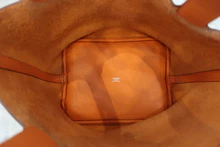 画像をギャラリービューアに読み込む, HERMES/エルメス ピコタンロックMM トリヨンクレマンス オレンジ □O刻印 ハンドバッグ 600120186