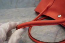 画像をギャラリービューアに読み込む, HERMES/エルメス ガーデンパーティPM ヴォーエプソン ローズジャイプール A刻印 トートバッグ 700090170