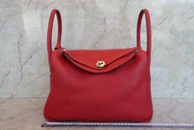 画像をギャラリービューアに読み込む, HERMES／エルメス リンディ34 トリヨンクレマンス ルージュカザック □Q刻印 ショルダーバッグ 700090167
