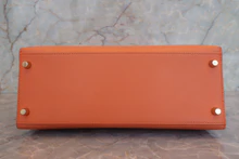 画像をギャラリービューアに読み込む, HERMES/エルメス ケリー28 ヴォーエプソン マンゴー □P刻印 ショルダーバッグ 700120070