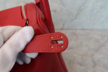 画像をギャラリービューアに読み込む, HERMES/エルメス リンディ34 トリヨンクレマンス ルージュカザック □Q刻印 ショルダーバッグ 700090167