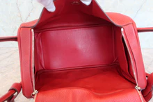 画像をギャラリービューアに読み込む, HERMES/エルメス リンディ34 トリヨンクレマンス ルージュカザック □Q刻印 ショルダーバッグ 700090167