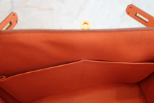 画像をギャラリービューアに読み込む, HERMES/エルメス ケリー28 ヴォーエプソン マンゴー □P刻印 ショルダーバッグ 700120070