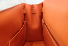 画像をギャラリービューアに読み込む, HERMES/エルメス ケリー28 ヴォーエプソン マンゴー □P刻印 ショルダーバッグ 700120070