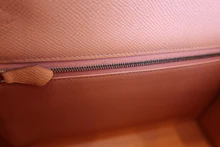 画像をギャラリービューアに読み込む, HERMES／エルメス ケリー28 ヴォーエプソン マンゴー □P刻印 ショルダーバッグ 700120070
