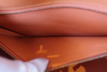 画像をギャラリービューアに読み込む, HERMES/エルメス ケリー28 ヴォーエプソン マンゴー □P刻印 ショルダーバッグ 700120070