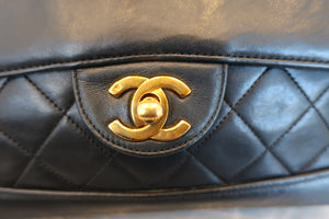 CHANEL/シャネル マトラッセチェーンショルダーバッグ ラムスキン ブラック/ゴールド金具 ショルダーバッグ 600120126